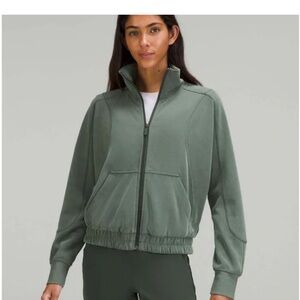 Lululemon Brushed Softstreme Funnel-Neck Zip Up